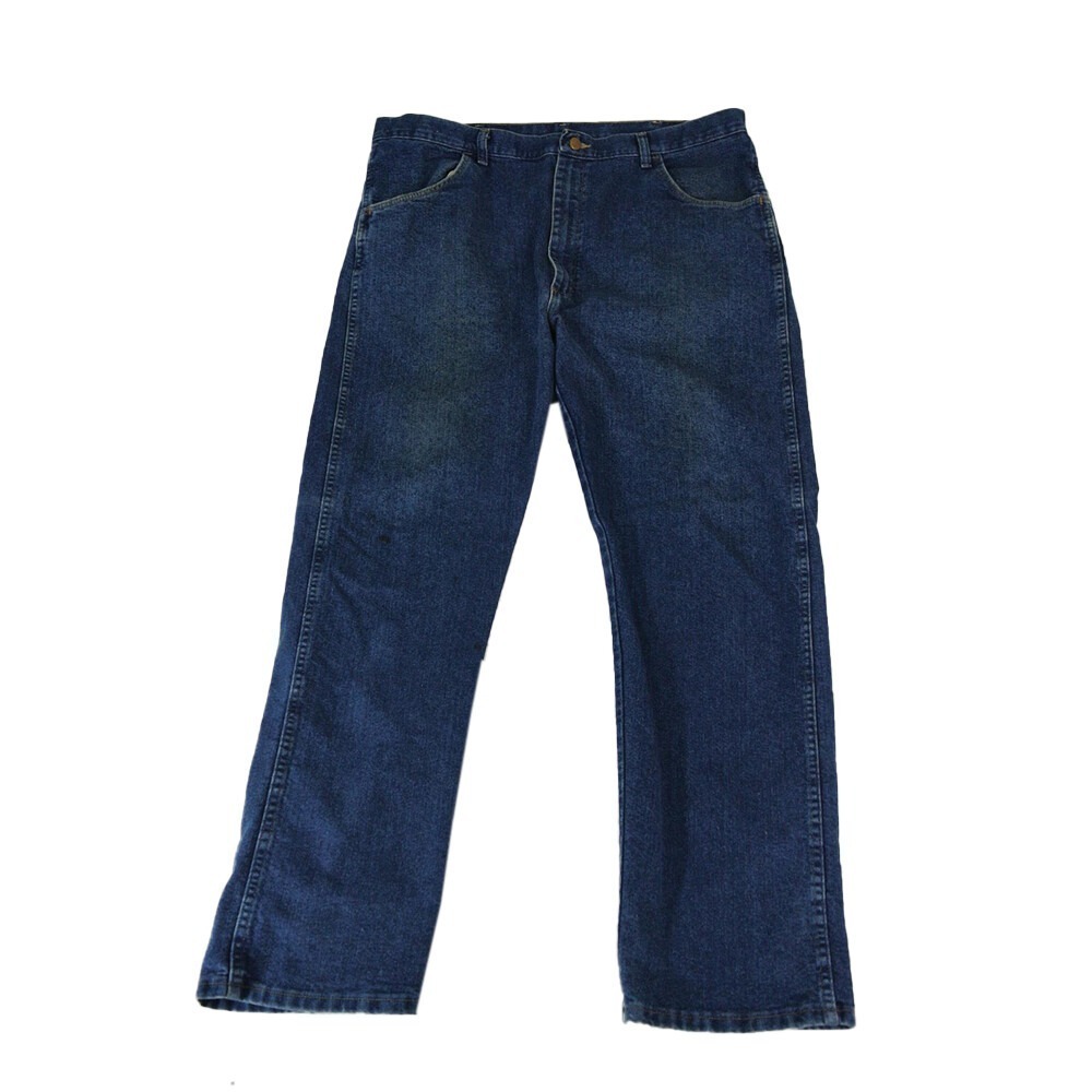 Wrangler Jeans Men's 40 x 32 Regular fit Straight blue Stretch Flex denim pant